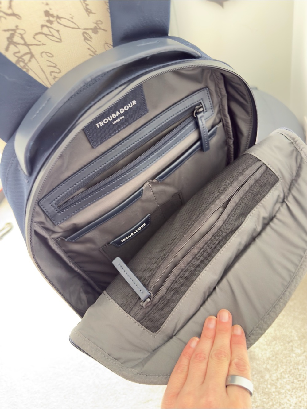 Everyday Commuter Backpack - Navy - Picture 3 of 3